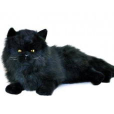 Black Plush Cat Lying